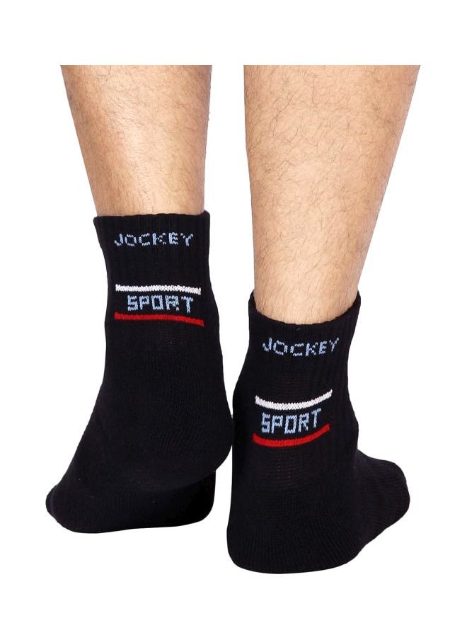 Jockey 7036 Men Compact Cotton Terry Ankle Length Socks With Stay Fresh Treatment