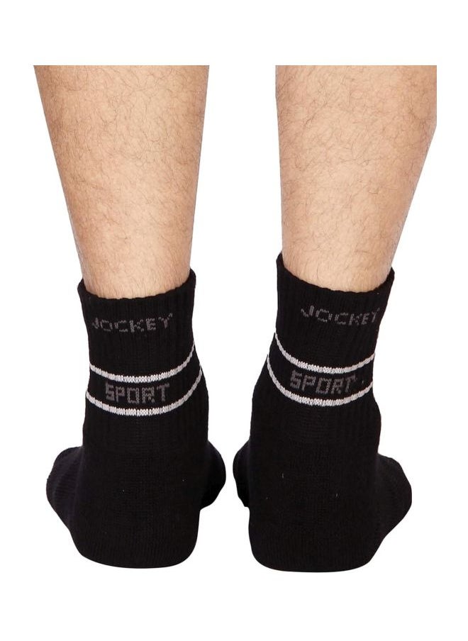 Jockey 7036 Men Compact Cotton Terry Ankle Length Socks With Stay Fresh Treatment