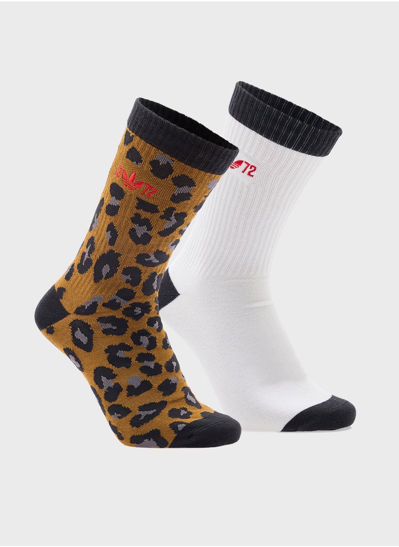 2 Pack Crew Socks