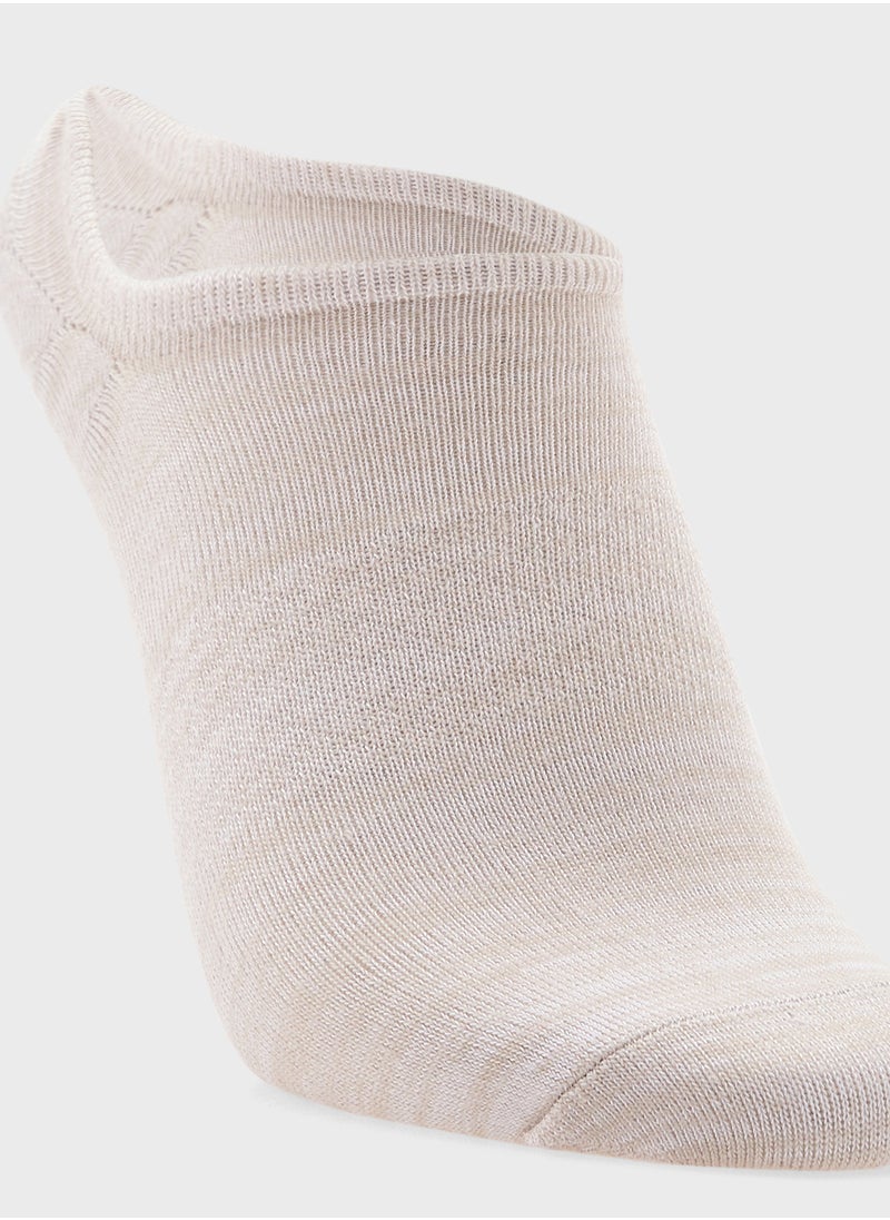 Kids 6 Pack Non Terry No Show Socks