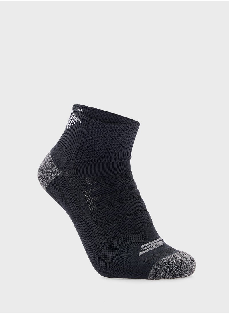 3 Pack Terry Qtr Crew Socks