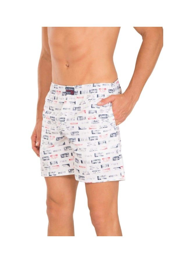 Jockey US57 Men Super Combed Mercerized Cotton Woven Printed Boxer Shorts with Side Pockets