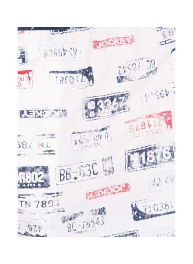 Jockey US57 Men Super Combed Mercerized Cotton Woven Printed Boxer Shorts with Side Pockets