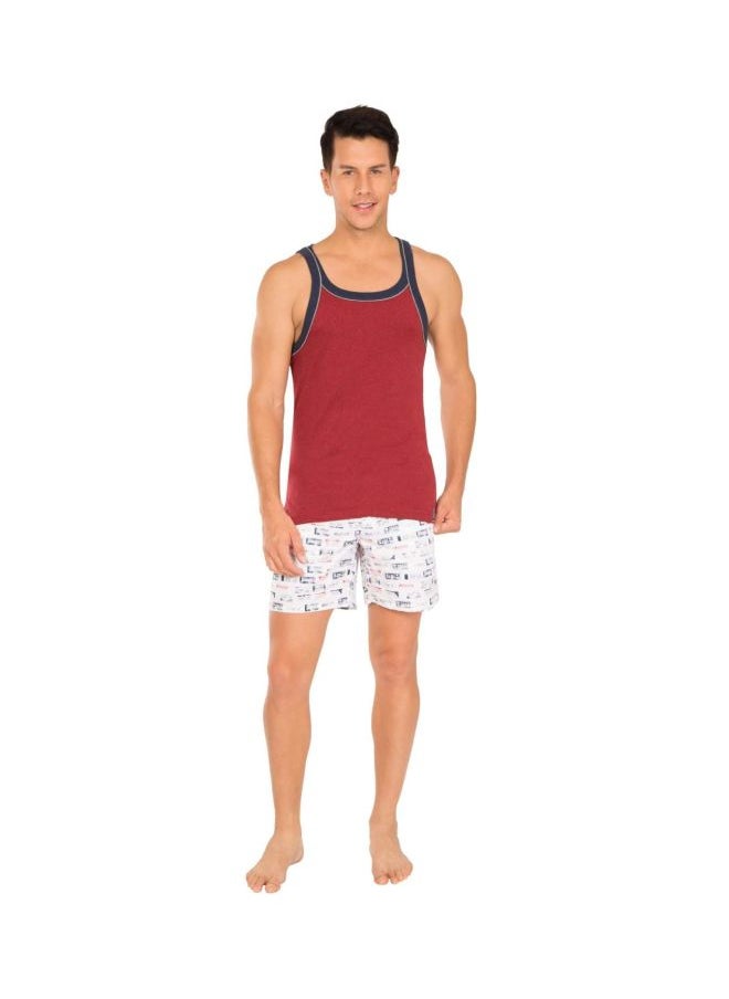 Jockey US57 Men Super Combed Mercerized Cotton Woven Printed Boxer Shorts with Side Pockets