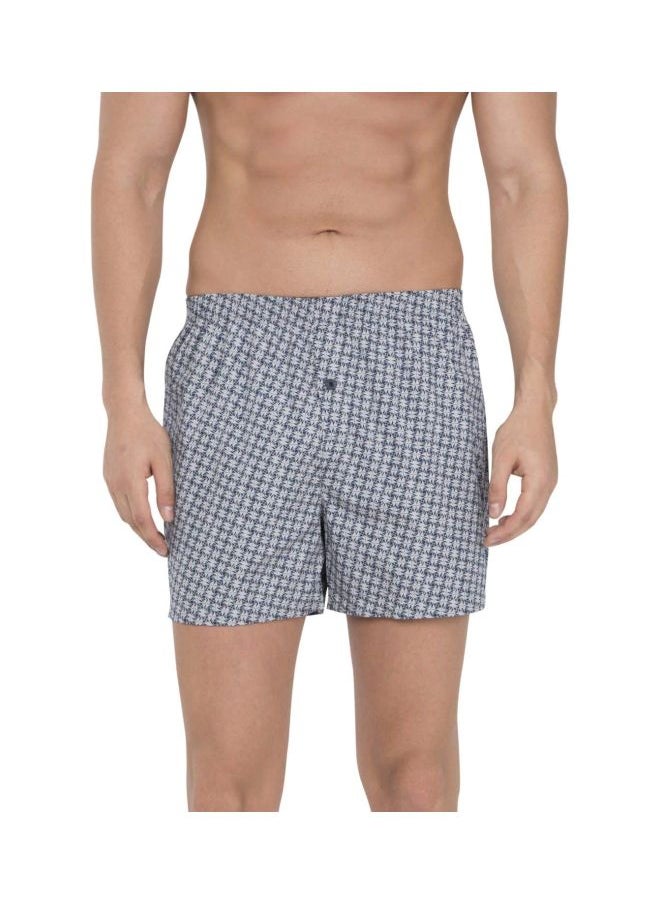 Jockey 8222 Men Super Combed Mercerized Cotton Woven Checkered Inner Boxers with Ultra soft and Durable Inner Waistband Pack of 2