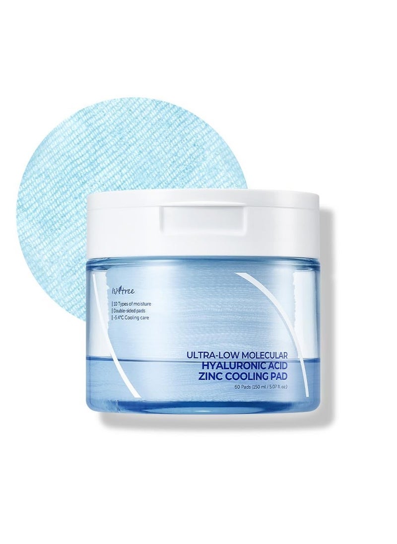 Isntree - Ultra-Low Molecular Hyaluronic Acid Zinc Cooling Pad - 150 ML