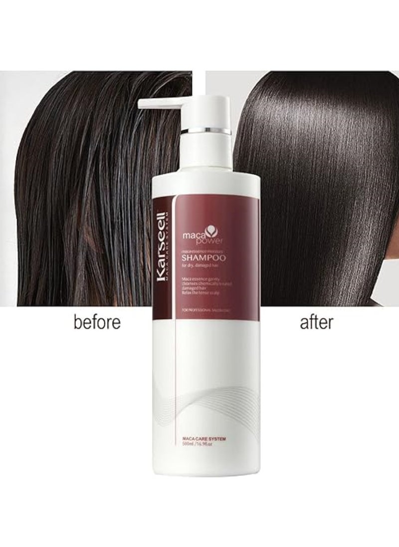 Argan Oil Repair Shampoo, Conditioner, and Hair Mask Set – Repair and Hydration Treatment for Dry and Treated Hair – Enriched with Argan Oil, Vitamins, and Antioxidants Free from Sulfates and Parabens 3-Piece Hair Care Set