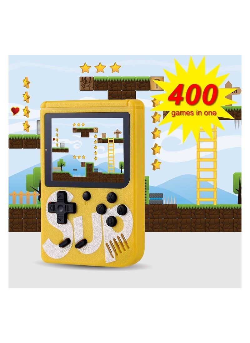 ADVANCE SUP Game Box Plus Retro Handheld Game Console with 400 Classic Games Built-In Portable Mini Gameboy with 3.0 Inch Screen Rechargeable Battery for Kids and Adults