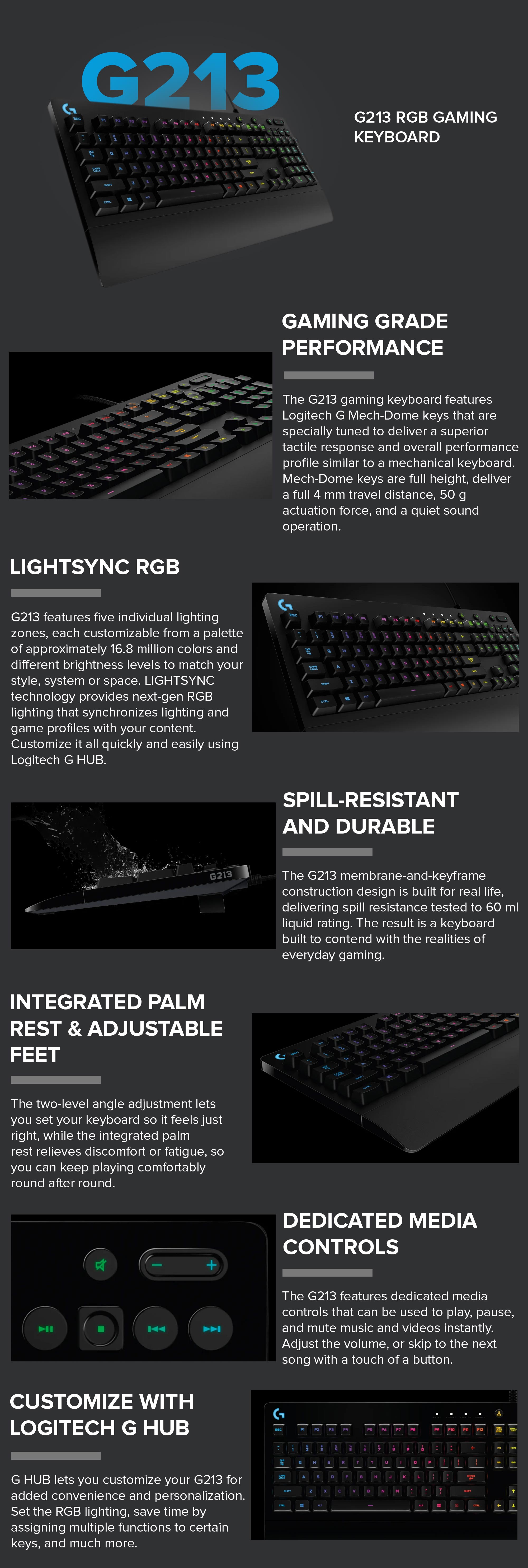 G213 Prodigy Gaming Keyboard