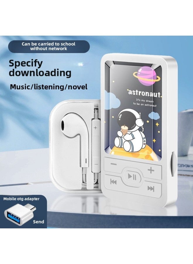 Students Special Listening Artifact Mp3 Walkman High School Students Boys And Girls Mini Portable Sports Music Player-Body Color:A1 Cole Duck-Memory Capacity:No External Sound 32g Can Save 8000 Songs + 4-piece Set