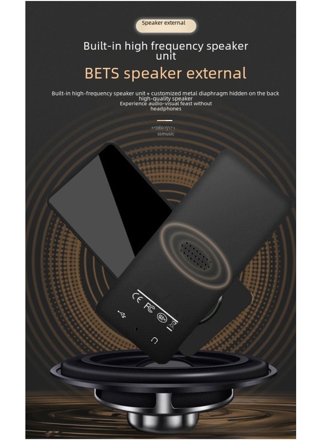 Mini Portable Mp3 Mp4 Music Player 1.8 Inch Screen Card Insertion Sports Music Player For Students-Body Color:Green [Band Out]]-Memory Capacity:Single Card [without Memory] Without Accessories