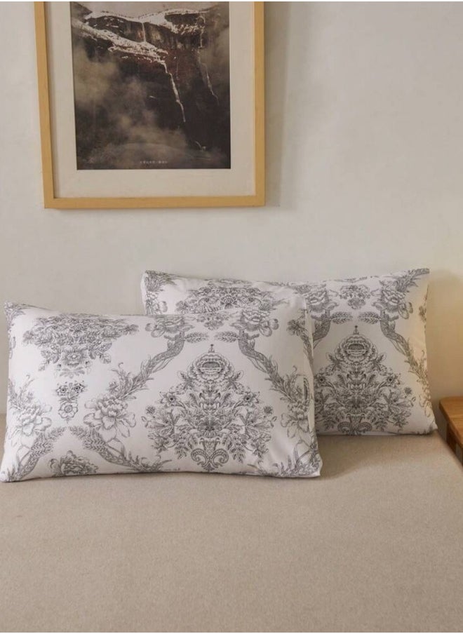 Queen size 6-piece 3D duvet cover set vintage print