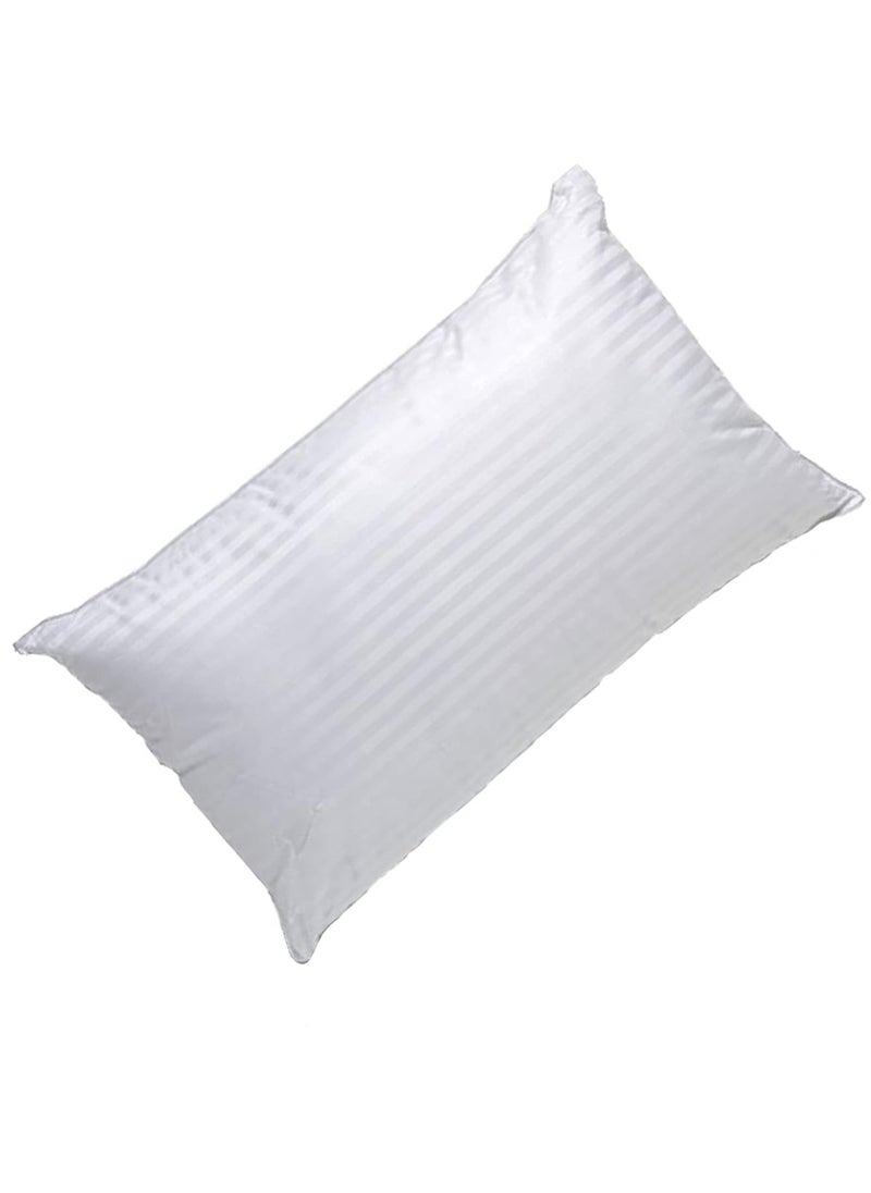 Cotton Pillow -Stripe Fabric Bed Pillow 50X90cm Made in Uae