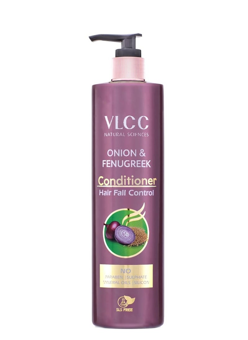 Onion & Fenugreek Hair Conditioner for Hair Fall - 200ml | Softens, Controls Breakage | Sulphate & Paraben Free | With Almond & Black Seed