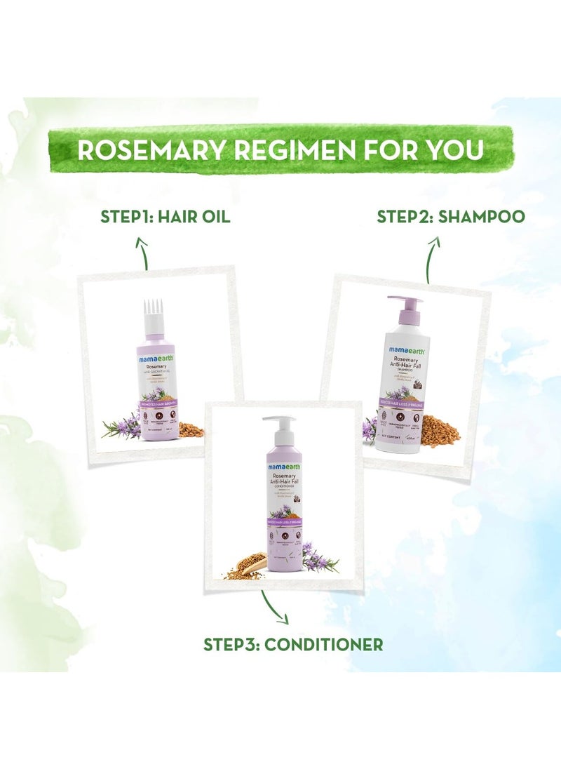 Rosemary Anti-Hair Fall Shampoo With Rosemary & Methi Dana For Reducing Hair Loss & Breakage-400 Grams Up To 94% Stronger Hair* Up To 93% Less Hair Fall For Men&Women