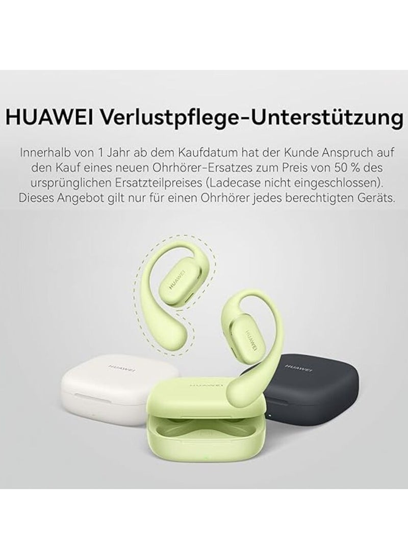 HUAWEI FreeArc Open-Ear Headphones, Bluetooth Headphones with Sterling Sound, Optimal Hold and Comfortable, IP57 Waterproof, 28 Hours Playtime, Sports Headphones, iOS & Android & Windows, Green