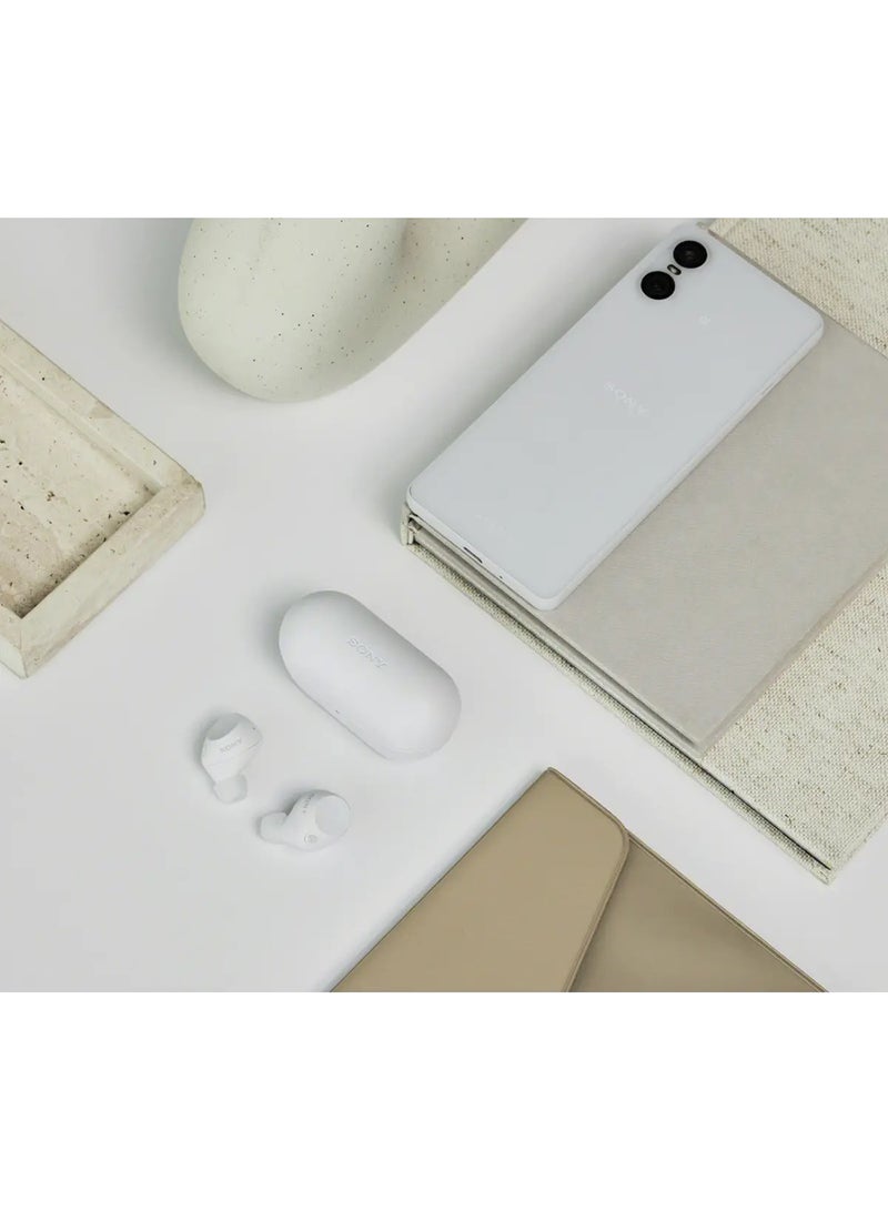 WF-C710N Wireless Noise-Canceling Earbuds with 30-Hour Battery Life, Clear Calls, and Deep Bass – Sweat & Water-Resistant White