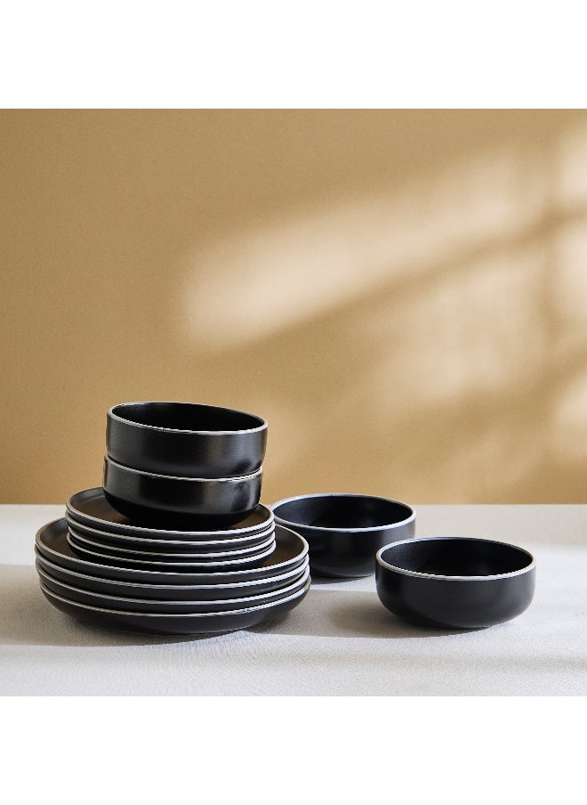 Eleganza Sage 12-Piece Dinner Set - Serves 4