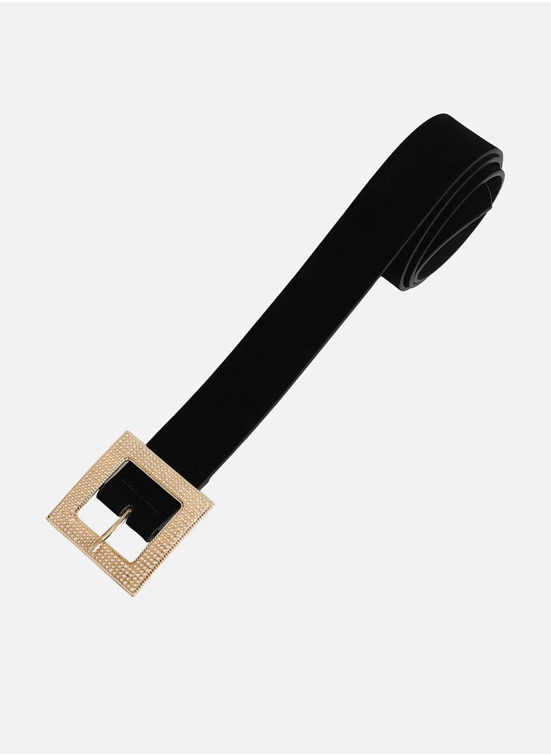 Pearl Buckle Waist Belt