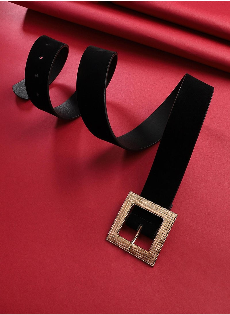 Pearl Buckle Waist Belt