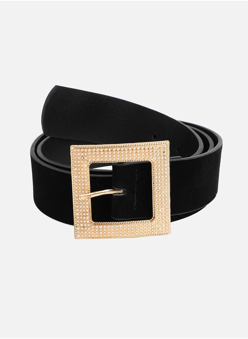 Pearl Buckle Waist Belt