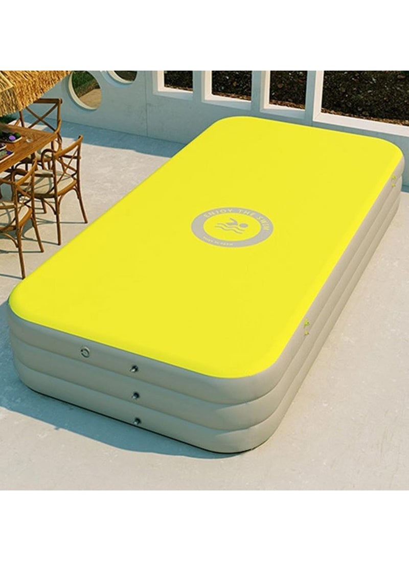 Inflatable Swimming Pool Fun Park Play Center with Removable Sun Shade PVC Material Family Pool