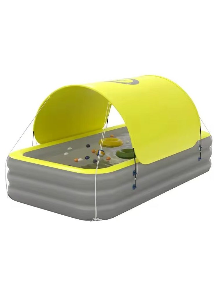 Inflatable Swimming Pool Fun Park Play Center with Removable Sun Shade PVC Material Family Pool