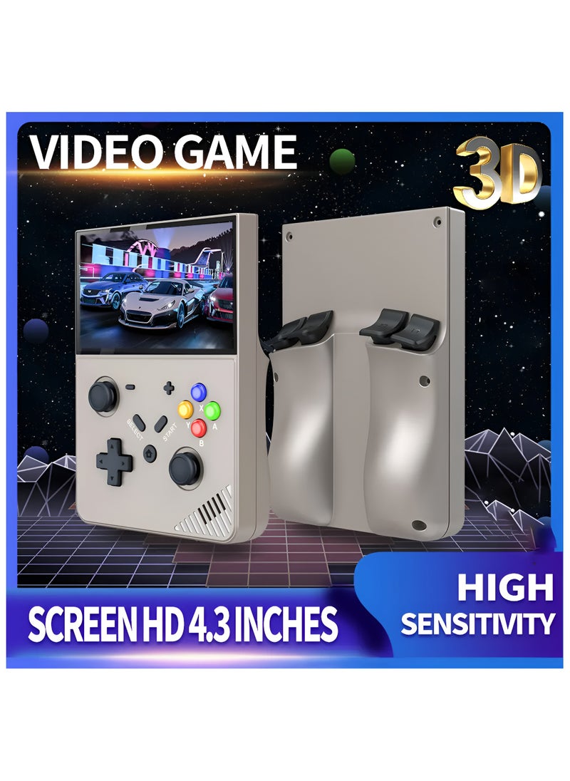 S R43 Pro Handheld Game Player 4G Retro M18 Handheld Video Game Console 4.3-inch Screen 4K 64GB Classic 20000 Games for PS1/PSP