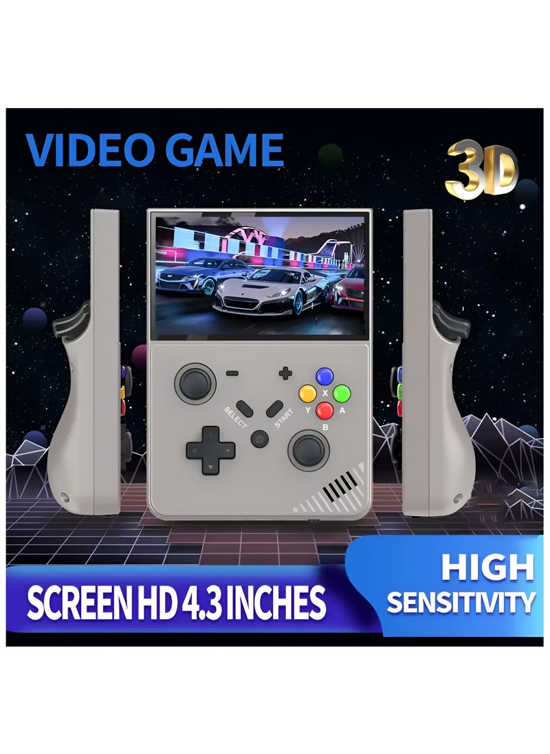 S R43 Pro Handheld Game Player 4G Retro M18 Handheld Video Game Console 4.3-inch Screen 4K 64GB Classic 20000 Games for PS1/PSP