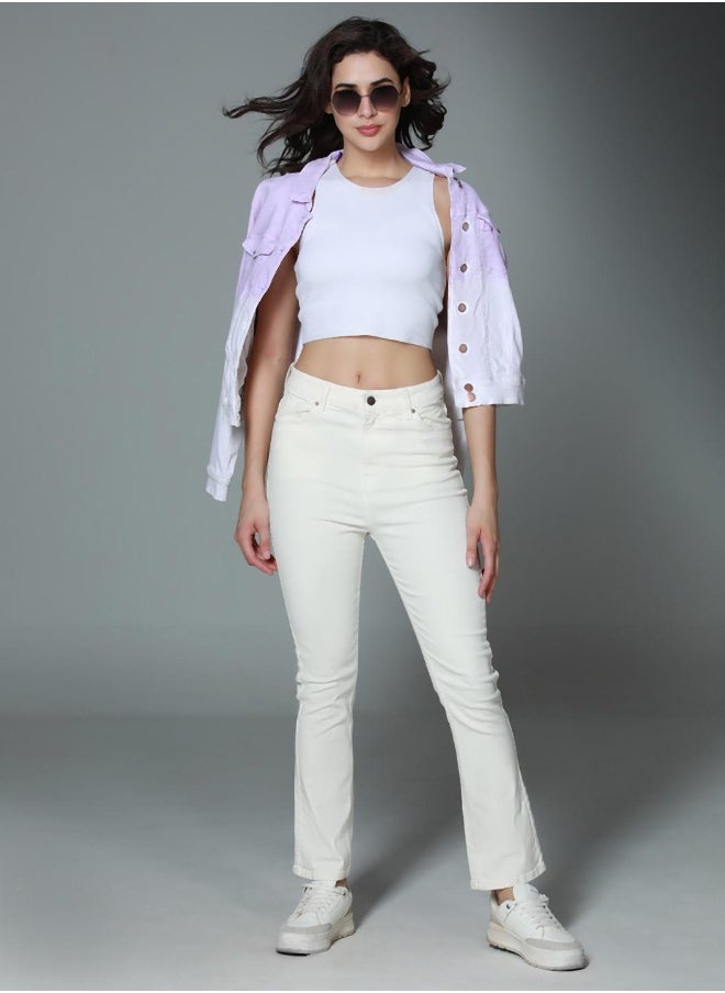 Women Beige Jeans