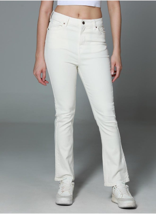 Women Beige Jeans