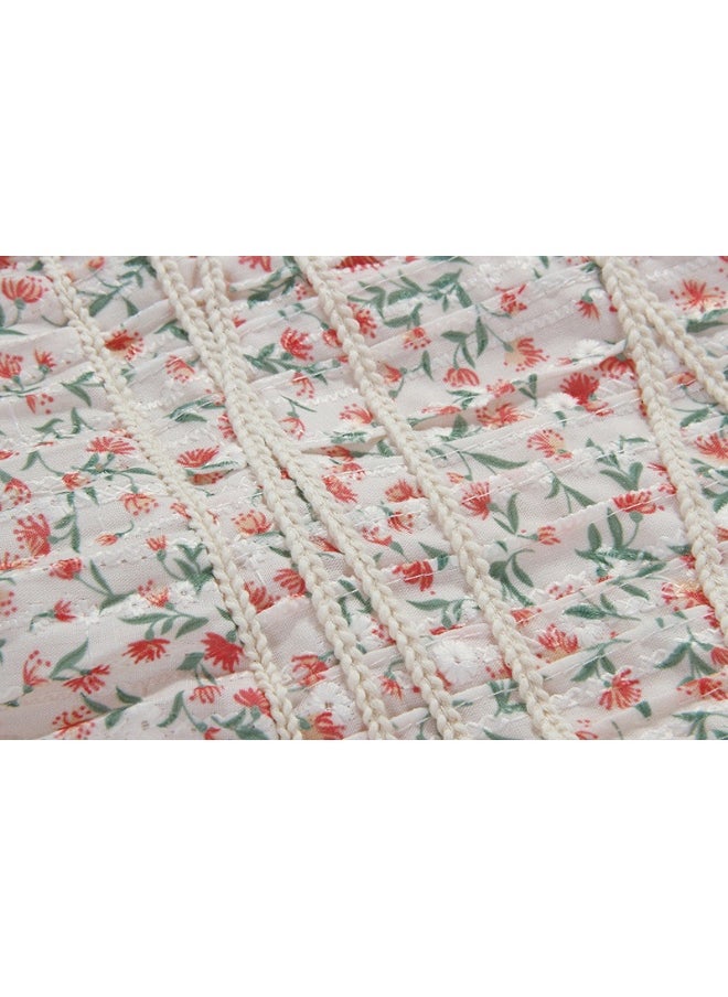 Elegant Floral Print Slip Dress with Graceful Design