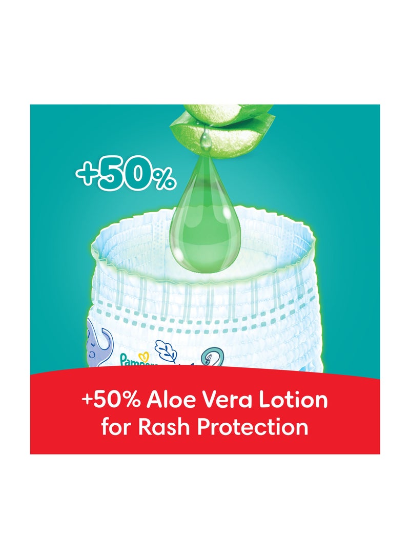 Rash And Leakage Protection Size 5 12-18kg Pant Diapers Aloe Vera Lotion  Super Saver Box - 162 Count