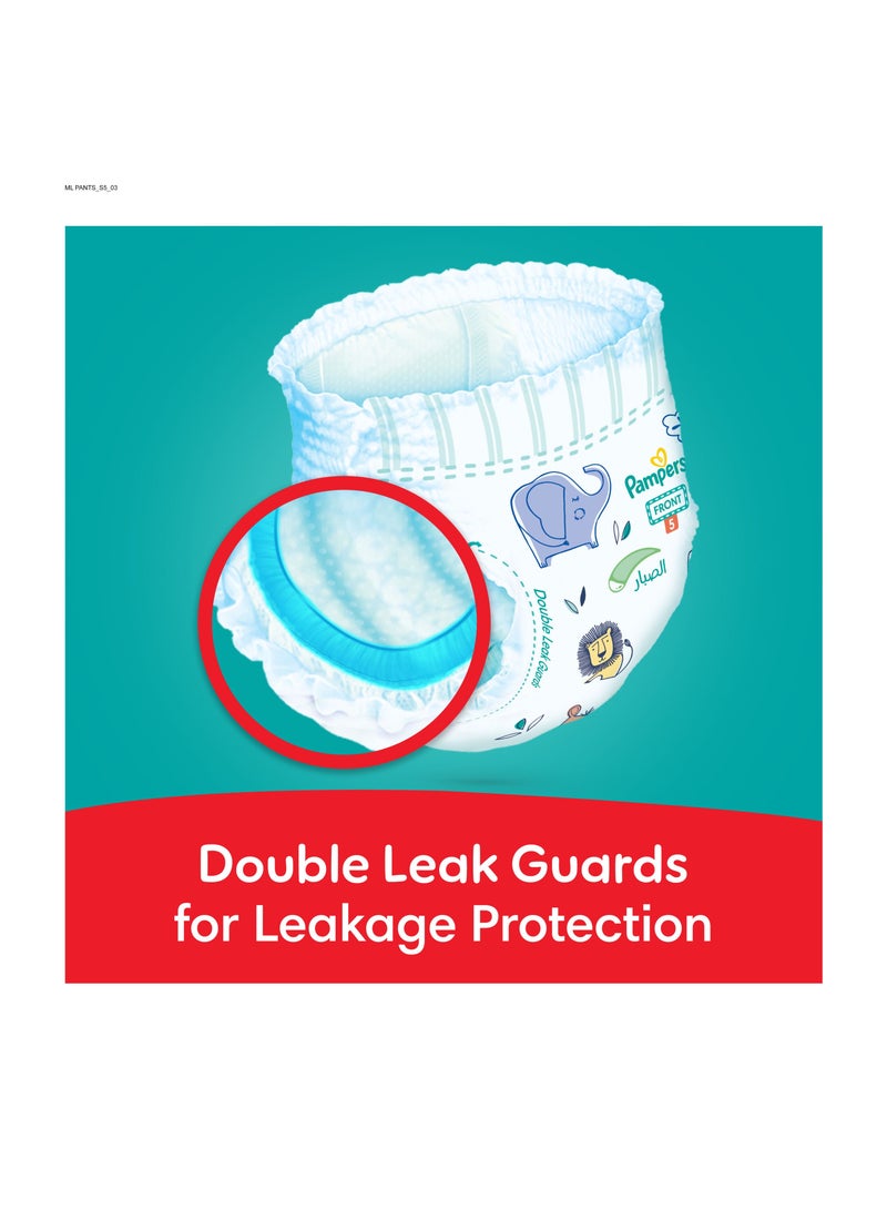 Rash And Leakage Protection Size 5 12-18kg Pant Diapers Aloe Vera Lotion  Super Saver Box - 162 Count