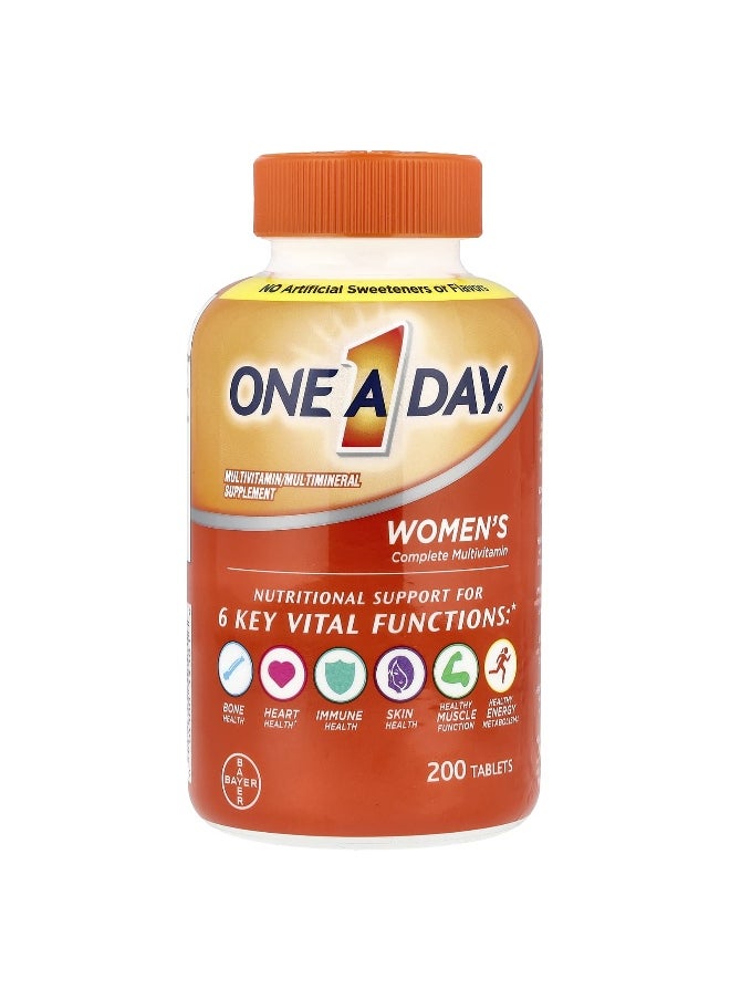 One-A-Day, Women's Complete Multivitamin, 200 Tablets