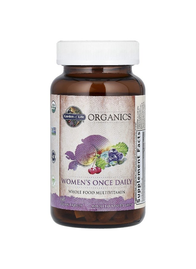 Garden of Life, Organics, Women's Once Daily, 60 Vegan Tablets
