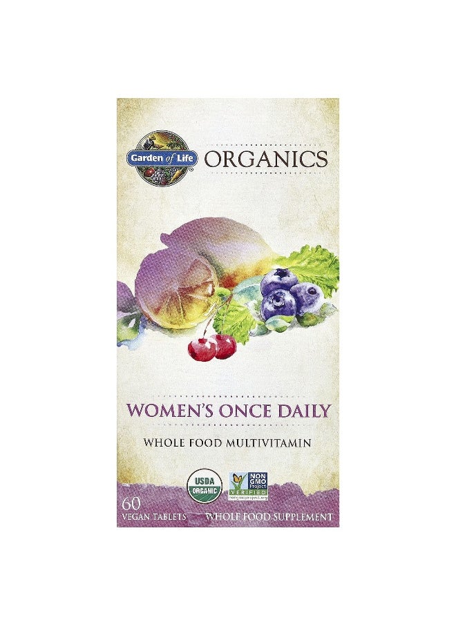 Garden of Life, Organics, Women's Once Daily, 60 Vegan Tablets