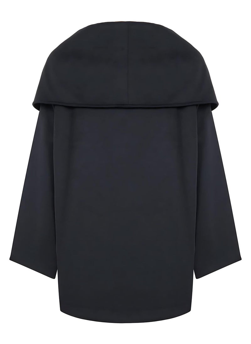 Flowy Coat with Front Tie Detail