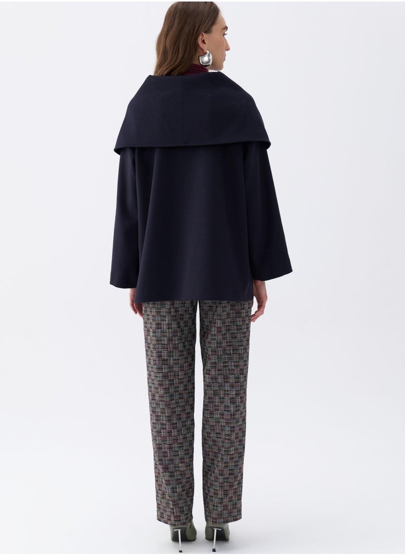 Flowy Coat with Front Tie Detail