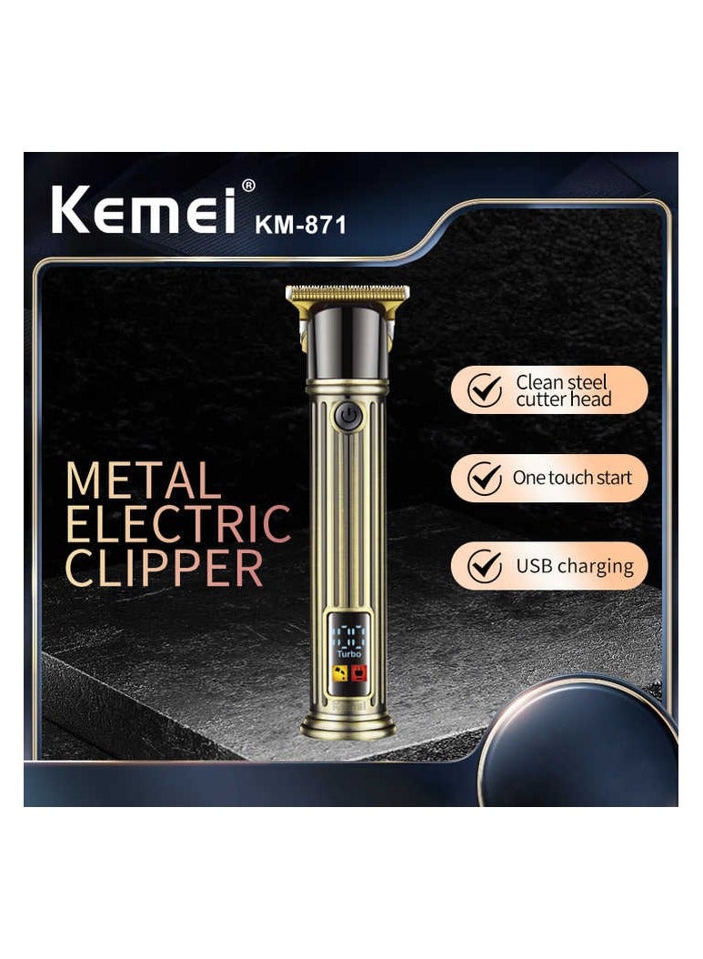 Professional Cutting Shaving Machine Cordless KM-871 Professional Hair Trimmer For Man Barber Best Hair Clippers Multicolor