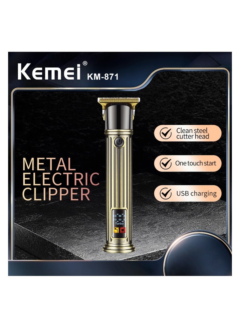 Professional Cutting Shaving Machine Cordless KM-871 Professional Hair Trimmer For Man Barber Best Hair Clippers Multicolor
