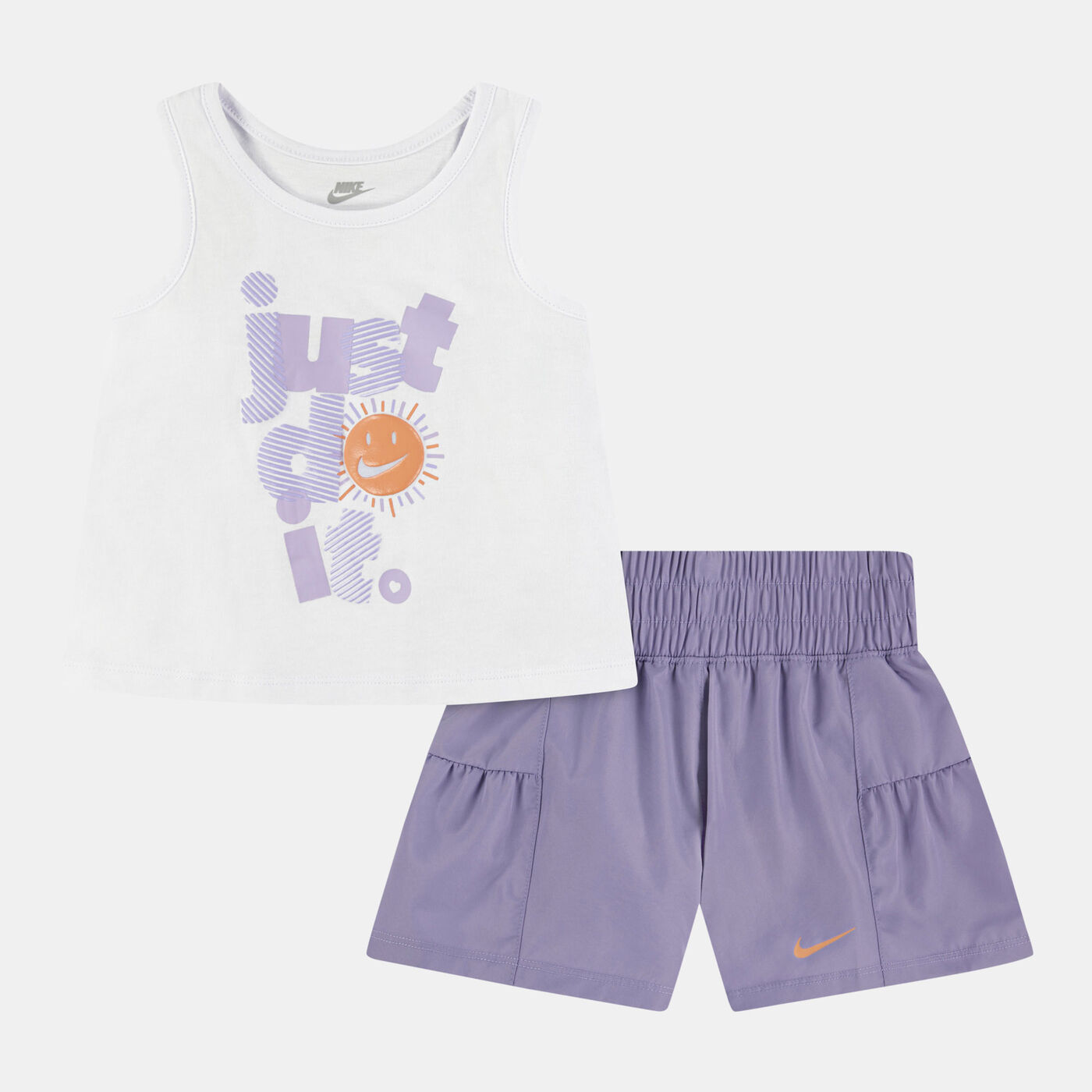 Kids' Dri-FIT Sunny Swoosh Tank and Shorts Set