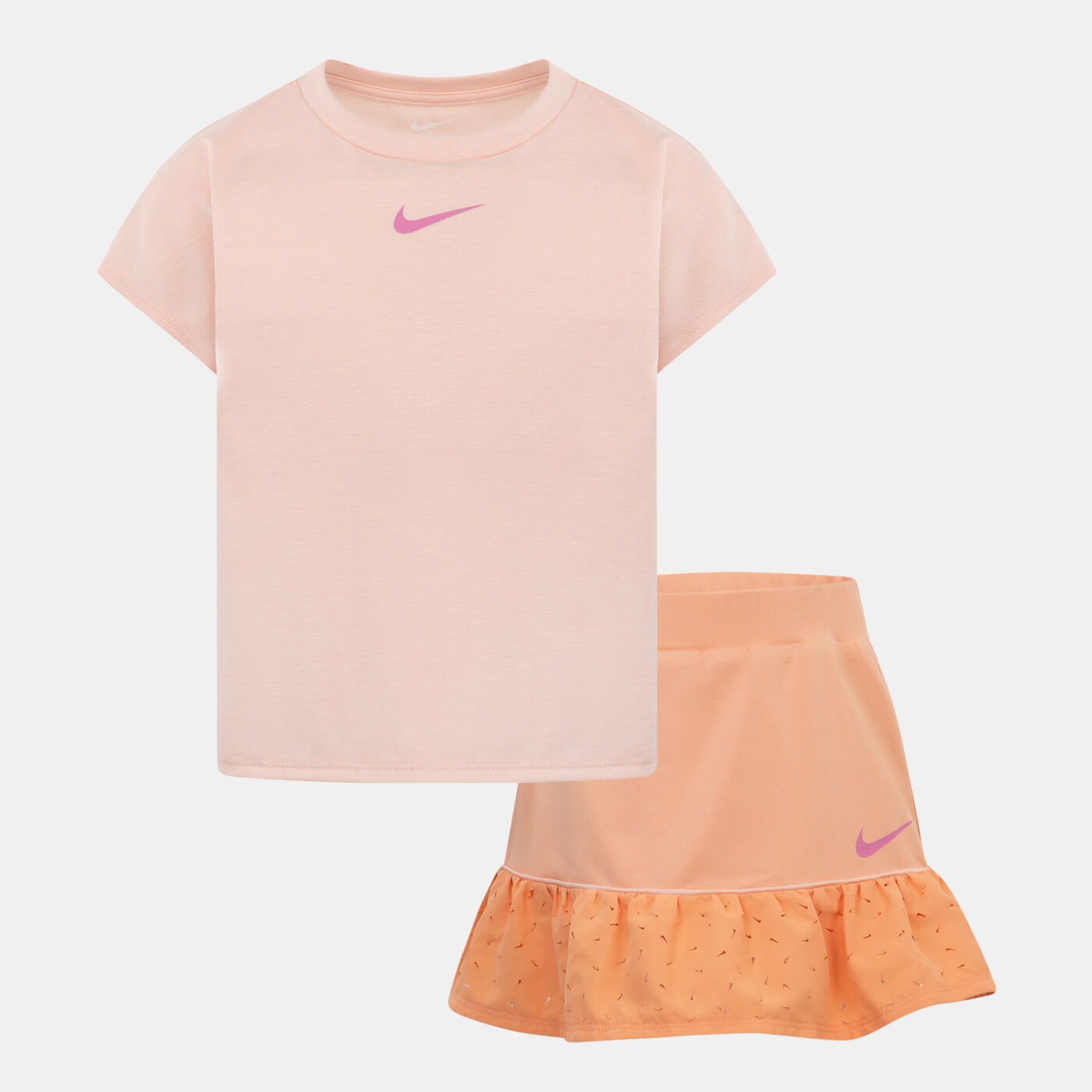 Kids' Sunny Swoosh Scooter T-Shirt and Skort Set
