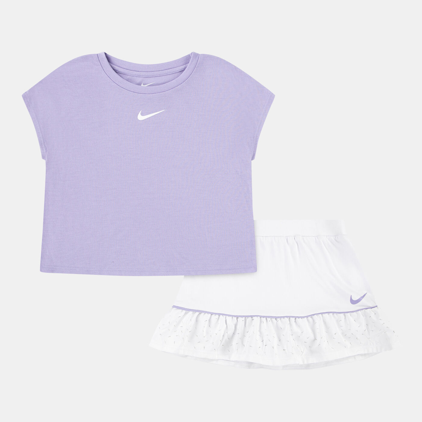 Kids' Sunny Swoosh Scooter T-Shirt and Skort Set