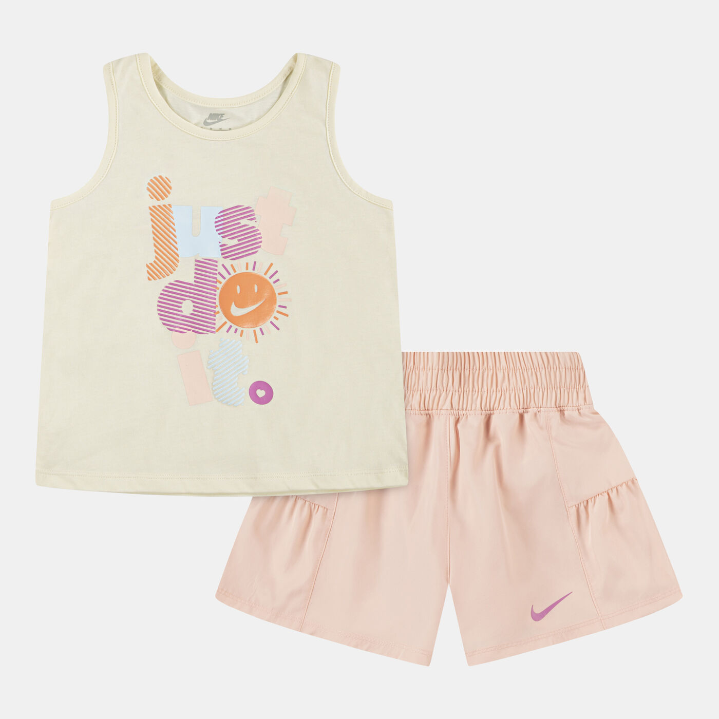Kids' Dri-FIT Sunny Swoosh Tank and Shorts Set