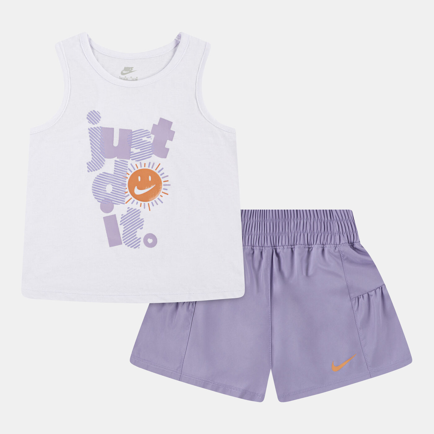 Kids' Dri-FIT Sunny Swoosh Tank and Shorts Set