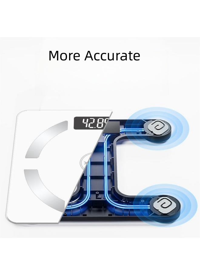 Weight Scales, Smart Body Fat Body Composition Scales BMI Analyzer Bluetooth Electronic Weighing Scale, Body Composition Monitors with Smartphone App Useful Gift for Home Family