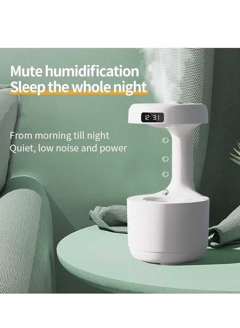 Anti-Gravity Humidifier 600ML Humidifier For Bedroom Mute Cool Mist Humidifiers USB Desktop Humidifiers With 8h Working Time Smart LED Display