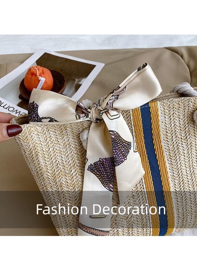 Women Straw Woven Shoulder Bag Summer Beach Travel Crossbody Handbag Classics Satchel Purse Woven Handbags Women Straw Tote Bag with Zip,Summer Beach Bag Side Bag for shopping,work,dating,travel