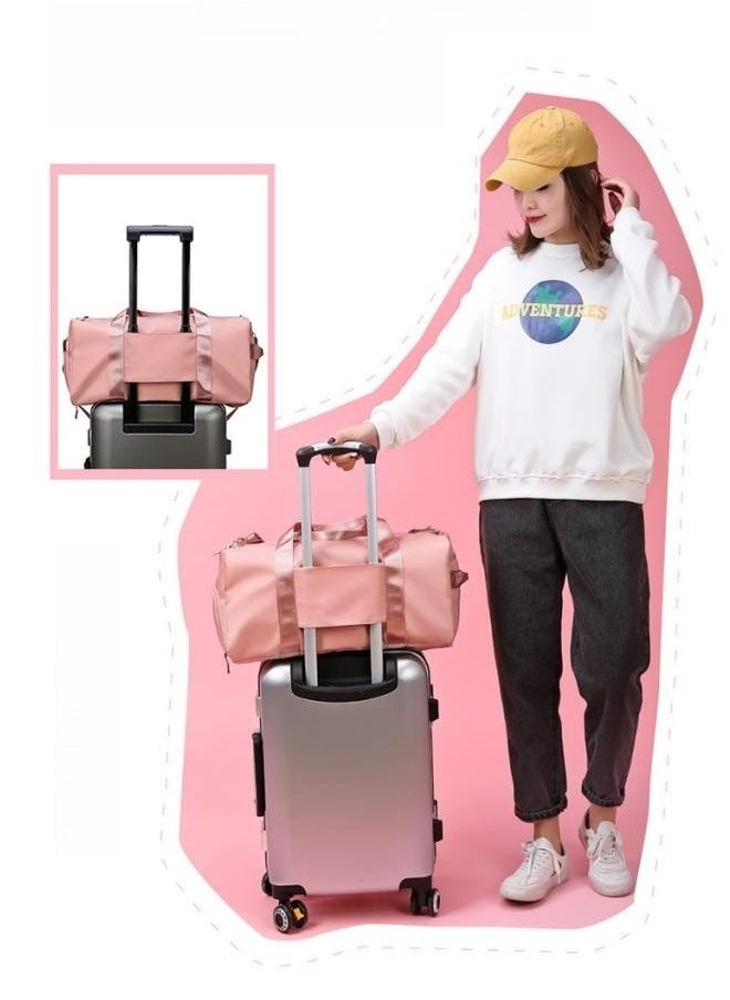 Unisex Wet and Dry Separation Gym Bag, Men's and Women's High-capacity Bag Organizer Yoga Training Crossbody Bag Sports Bag Trolley Bag , Travel Bag with Separate Shoe Compartment